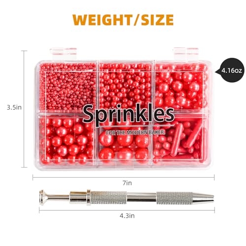 Red Mix Sugar Sprinkles (4.16 Ounce)