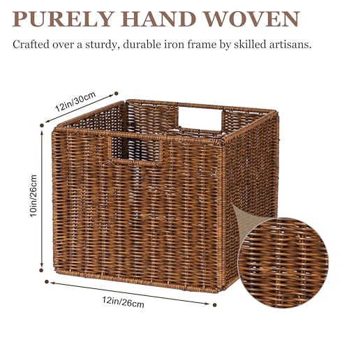 Wicker Storage Basket (3 Count)