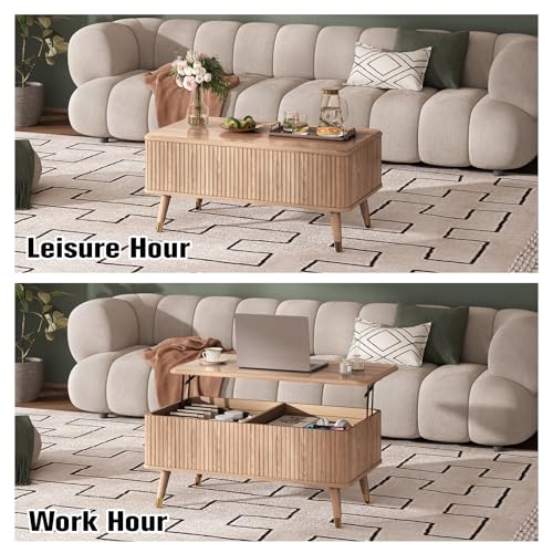 Lift Top Coffee Table with Storage for Living Room