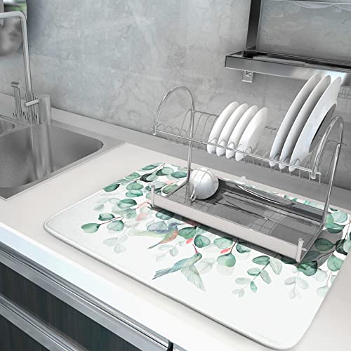 Sage Green Dish Drying Mat