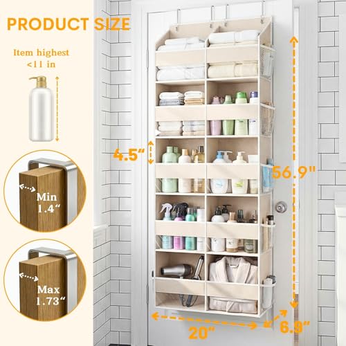 2 Pack Over the Door Organizer 5 Tiers (2 Count)
