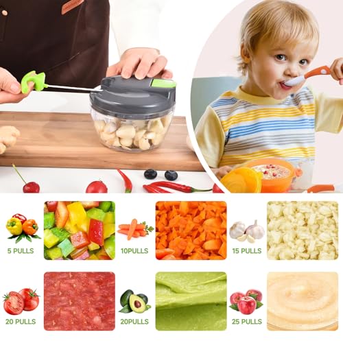 Manual Food Processor Vegetable Chopper