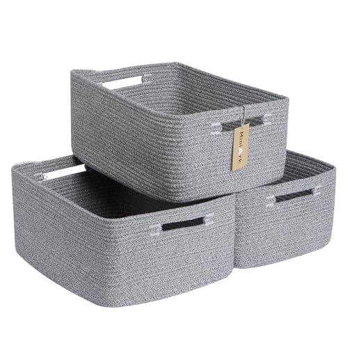 Large Storage Baskets for Shelves (3 Count)