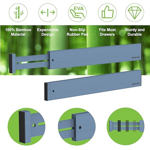 Expandable Bamboo Drawer Dividers