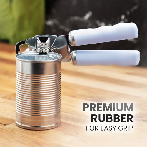 Heavy Duty Stainless Steel Can Opener Manual with Bottle Opener