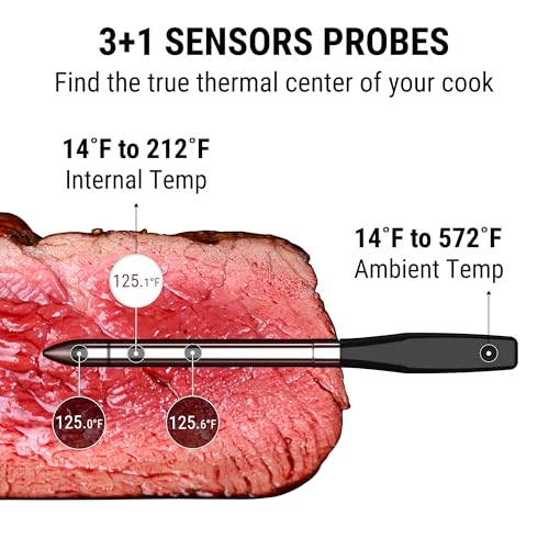 ThermoPro TempSpike Wireless Meat Thermometer Bluetooth (4 Count)