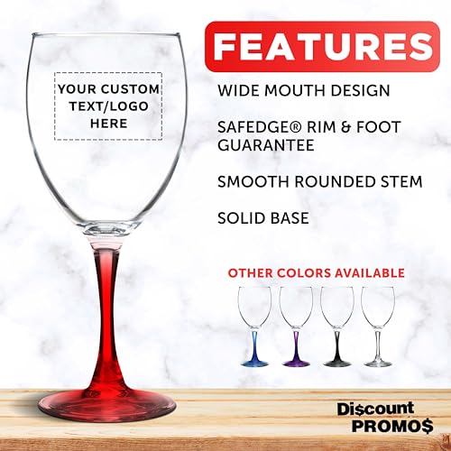 Custom Nuance Wine Glasses by ARC 10.5 oz. Set of 10 (100 Count)