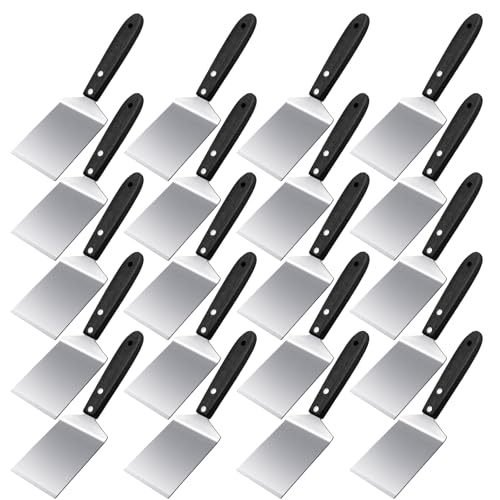 20 Pcs Pizza Spatula Stainless Steel Server Wood Handle Bulk (20 Count)