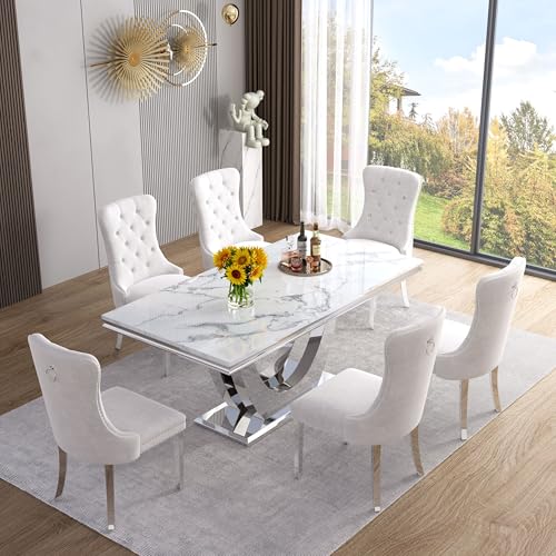 Marble Dining Table for 4