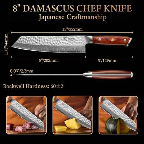 8 Inch Damascus Chef Knife