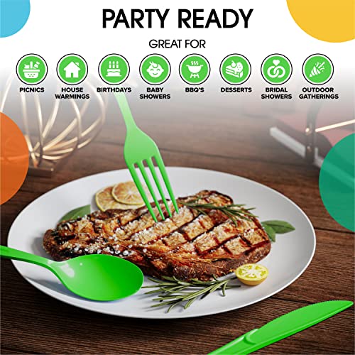 Party Solids Plastic Spoons (200 Count)