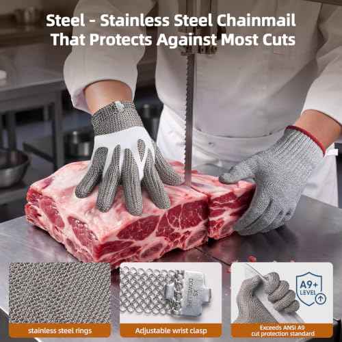 Steel. Fine. No Cuts. Food Grade Cut Resistant Glove