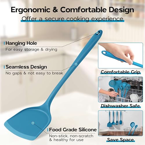 Silicone Cooking Kitchen Utensils Set (6 Count)