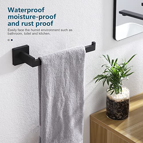 Black Towel Ring Hand Towel Racks Rods Bathroom Towel Rails Kitchen Hardware Stylish Stainless Steel