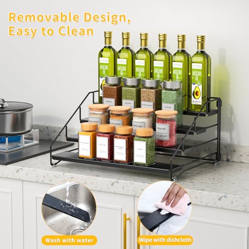 4 Tier Spice Rack Organizer for Cabinet