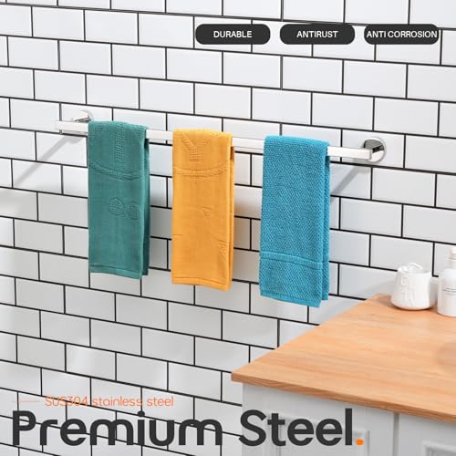 36 Inch Bathroom Towel Bar Bath Towel Rack Kitchen Towel Holder Long Towel Rails Wall Mounted SUS304 Stainless Steel Polished Chrome AN4001CH