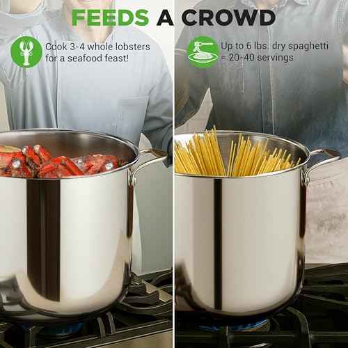 19 Qt Stock Pot with Lid