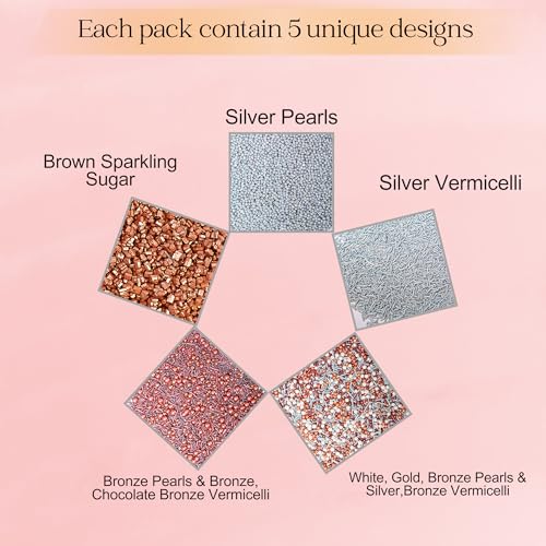 Rose Gold Edible Cake Sprinkles Mix (5 Ounce)