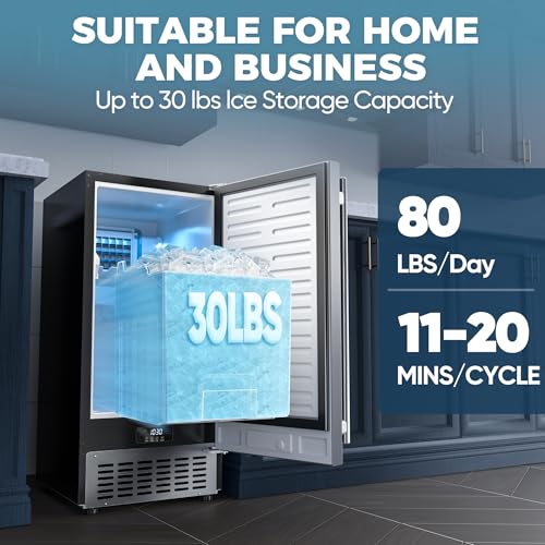 15" W Commercial Under Counter Ice Maker Machine