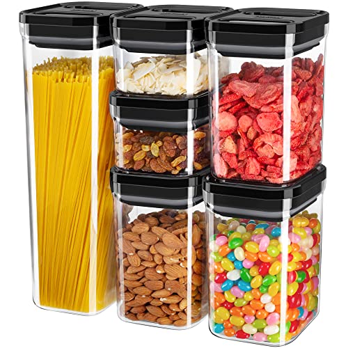 6 Piece Airtight Food Storage Container Set for Pantry Organization (6 Count)
