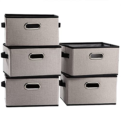 Fodable Storage Baskets for Closet [5 (5 Count)