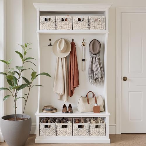 Wicker Storage Baskets for Shelves (2 Count)