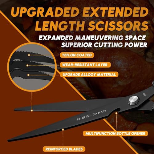 Kitchen Scissors Japanese Stainless Steel (2 Count)