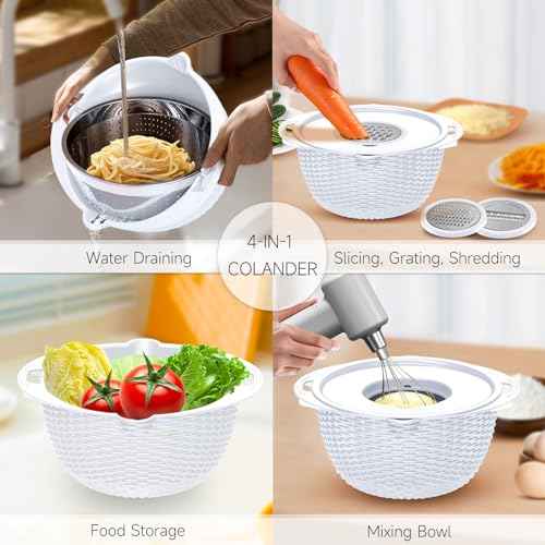 4 1 Strainer with Bowl Set