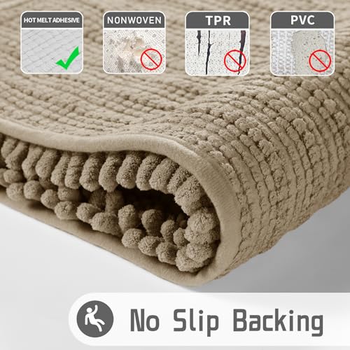 Bathroom Rugs Non Slip Washable 32x20 Inch