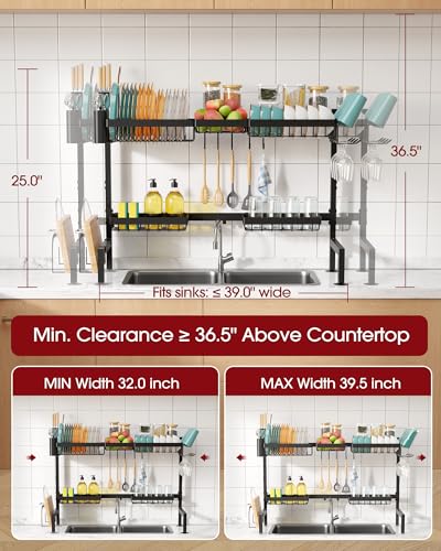 Over The Sink Dish Drying Rack