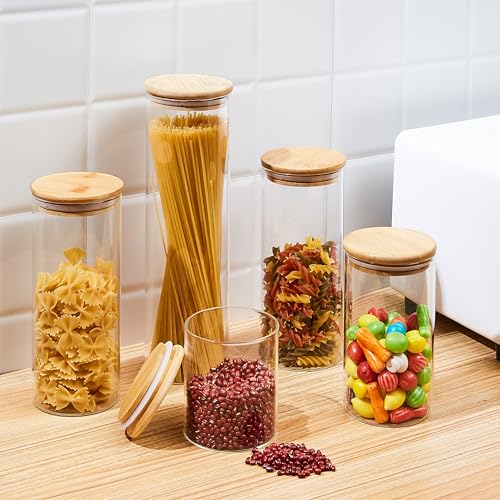 34oz Glass Food Storage Jars (8 Count)