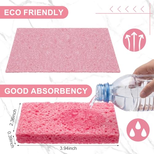 48 Pieces Compressed Wood Pulp Dish Sponges for Kitchen (48 Count)