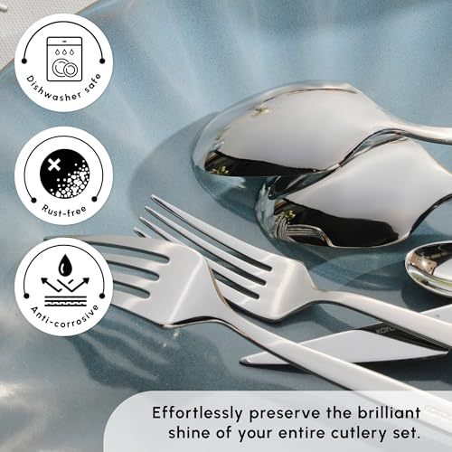 Thor 84 Piece Table Silverware Cutlery Set with Box (84 Count)