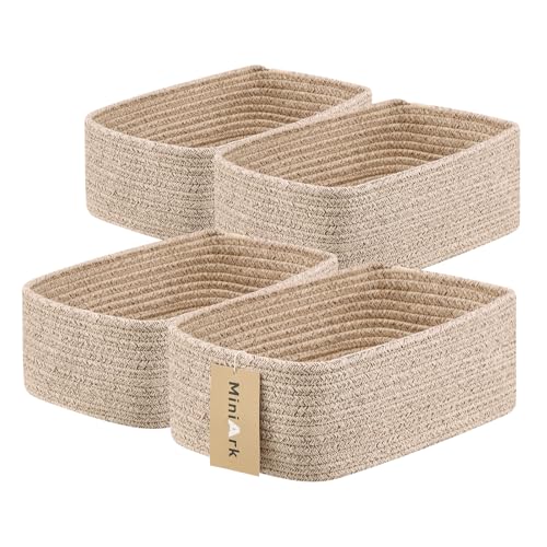 Small Storage Baskets for Organizing (4 Count)