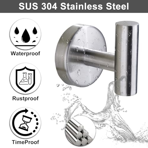 Towel Hook for Bathroom (2 Count)