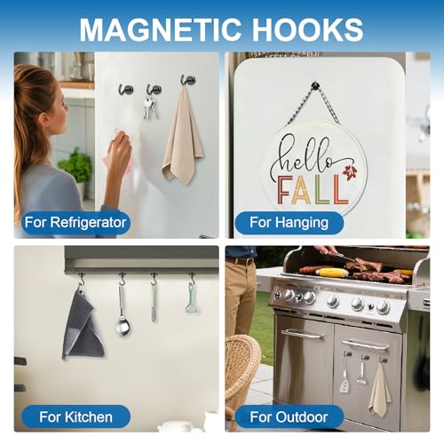 Magnetic Hooks for Cruise Essentials 2026 Cabins Door 12 Pack (12 Count)