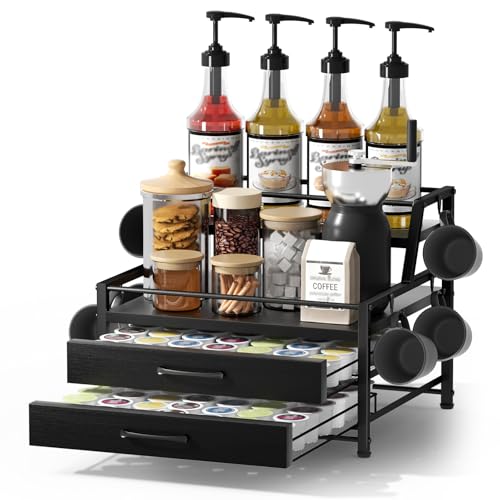 Coffee Syrup Rack Organizer
