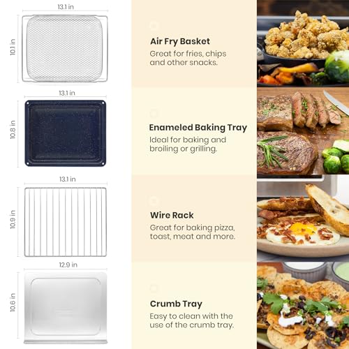 Retro 26.3 QT Infrared Heating Air Fryer Toaster Oven
