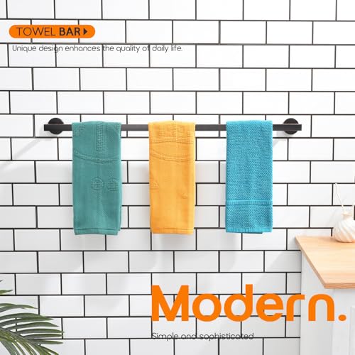 32 Inch Bathroom Towel Bar Bath Towel Rack Kitchen Towel Holder Long Towel Rails Wall Mounted SUS304 Stainless Steel Oil Rubbed Bronze AN4001ORB