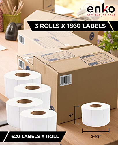 4 x 2-1/2 in 3 Rolls | 1860 Direct Thermal Address Labels (3 Count)