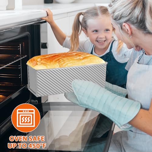 Non Stick Pullman Loaf Pan with Lid 13x4 Inch