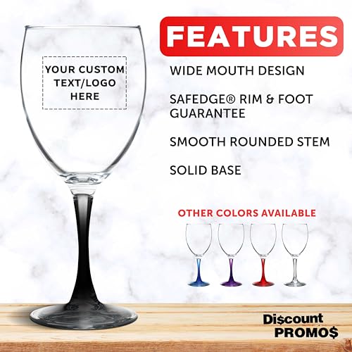 Custom Nuance Wine Glasses by ARC 10.5 oz. Set of 10 (100 Count)