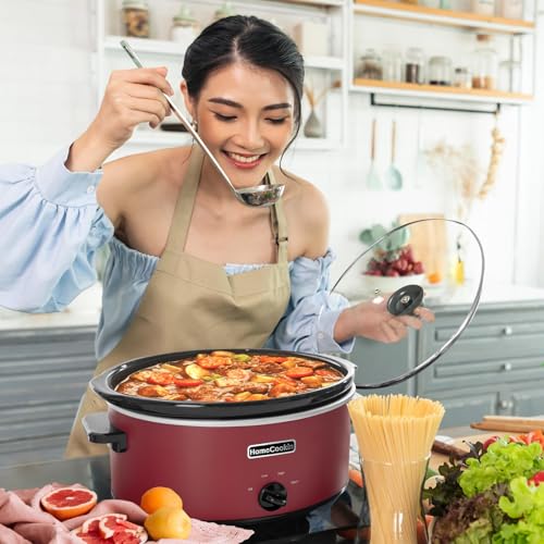 7 Quart Slow Cooker Oval Manual Pot Food Warmer with 3 Cooking Settings
