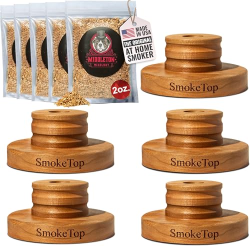 SmokeTop® 5 Pack Cocktail Smoker Kit for Food & Drinks
