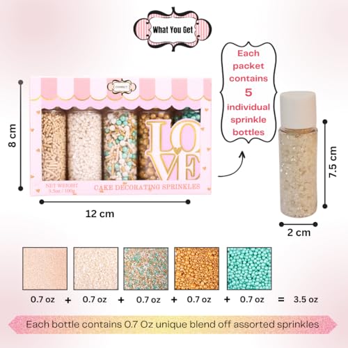 Sprinkles Fairytale Frozen Cake Decorating Sprinkles (4.9384 Ounce)