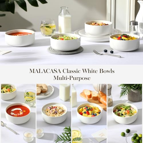 24 OZ Ceramic Bowls Set of 4 (4 Count)