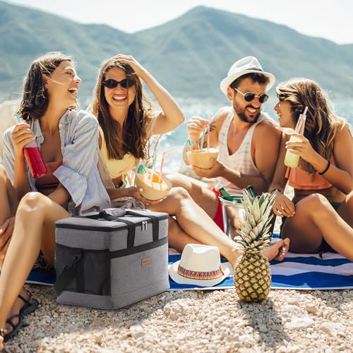 Cooler Bag 50 Cans Collapsible and Insulated Large Lunch Bag Leakproof Soft Cooler Portable for Camping