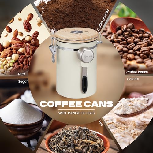 22OZ Coffee Canister Airtight Stainless Steel