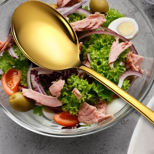 Stainless Steel Serving Spoons Set (8 Count)