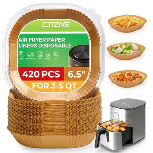 420PCS Air Fryer Liners Disposable for 6.5" Square Air Fryers (420 Count)
